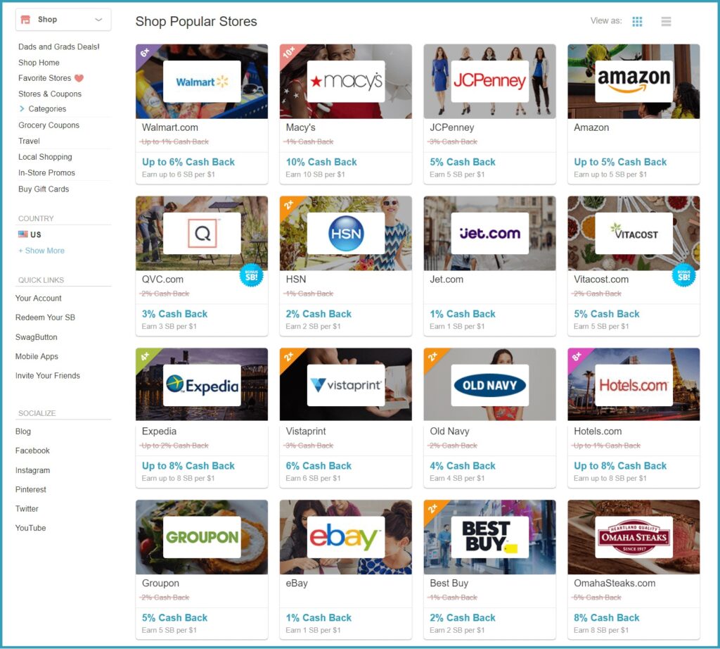 swagbucks cashback