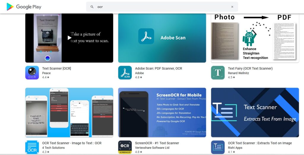 OCR Apps